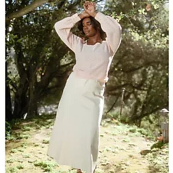 Me by Jennie Garth Skirt Petite Denim Maxi Skirt - Picture 1 of 3